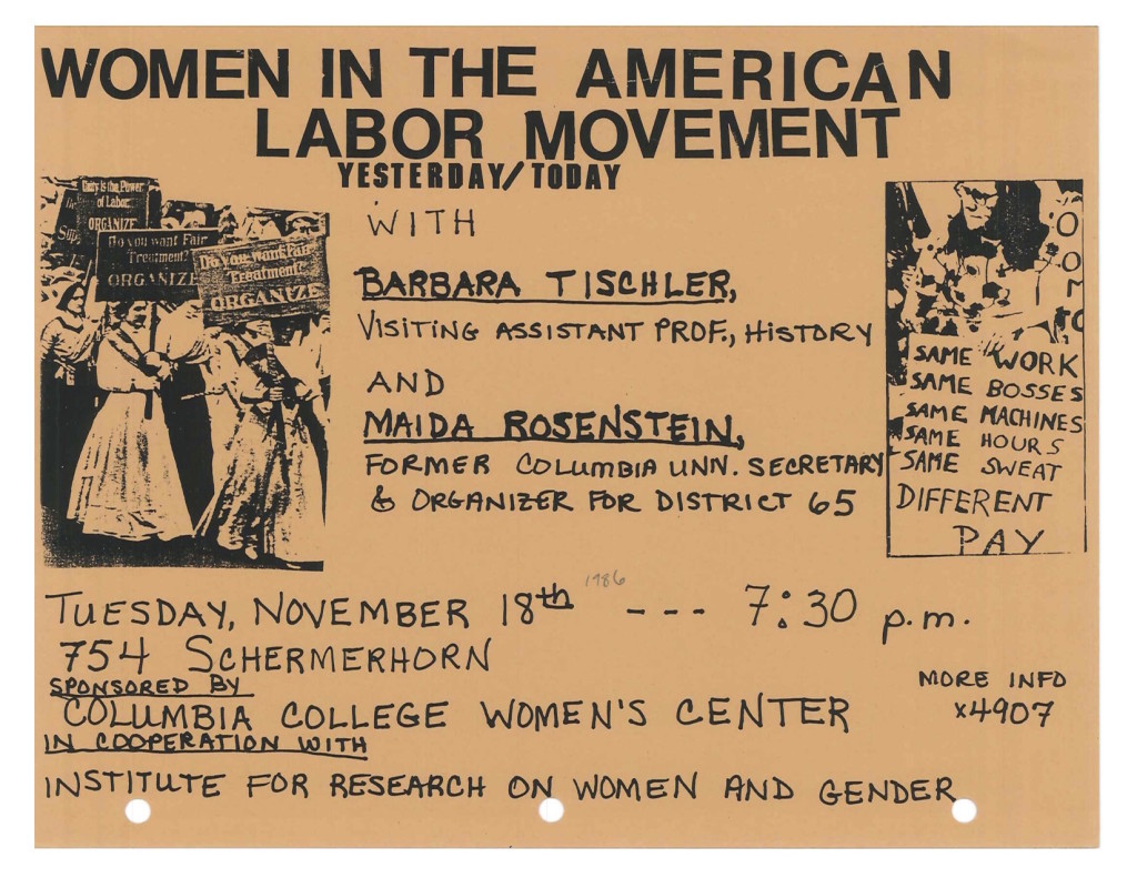 1986 Women in the American Labor Movement