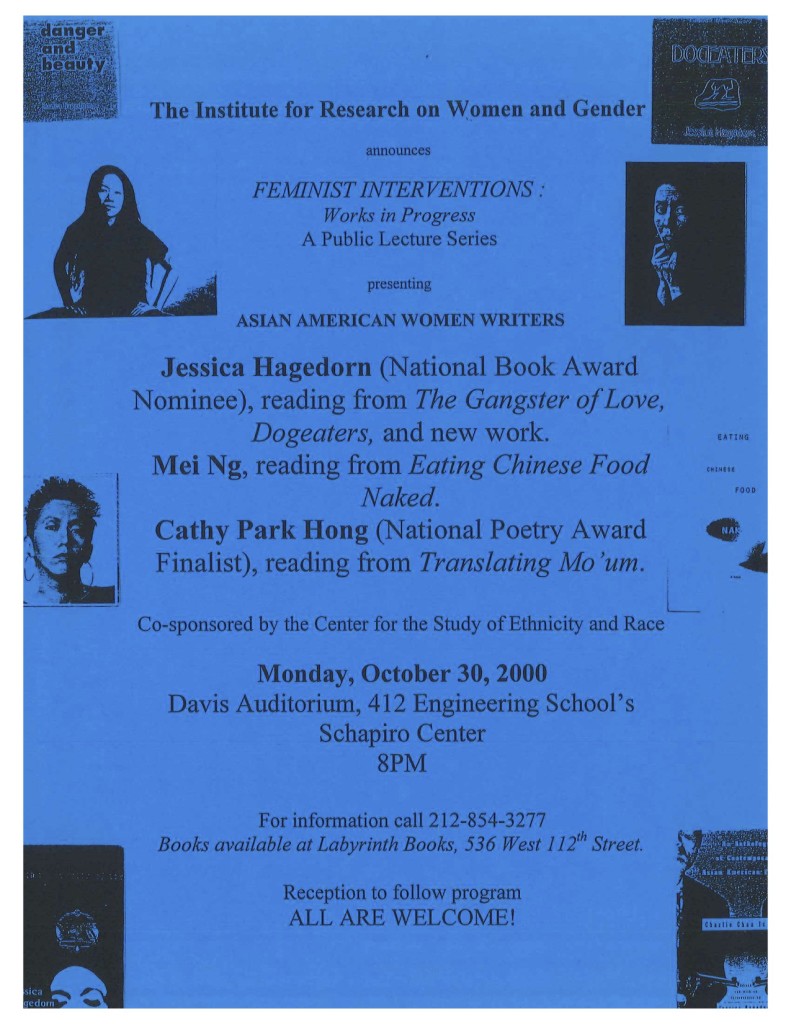 2000 Feminist Interventions Asian American Women Writers (CSER)