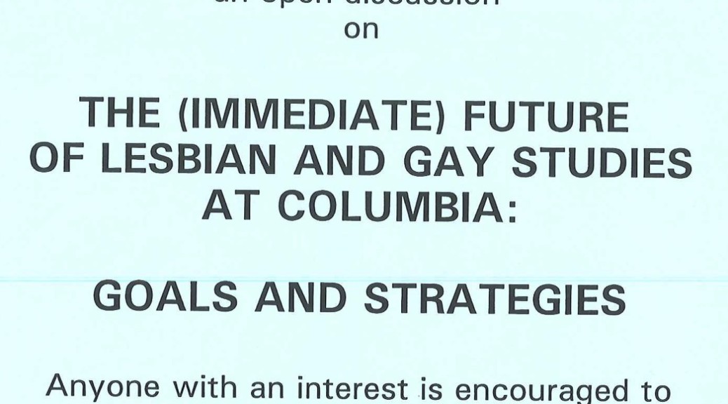 Lesbian And Gay Studies 116